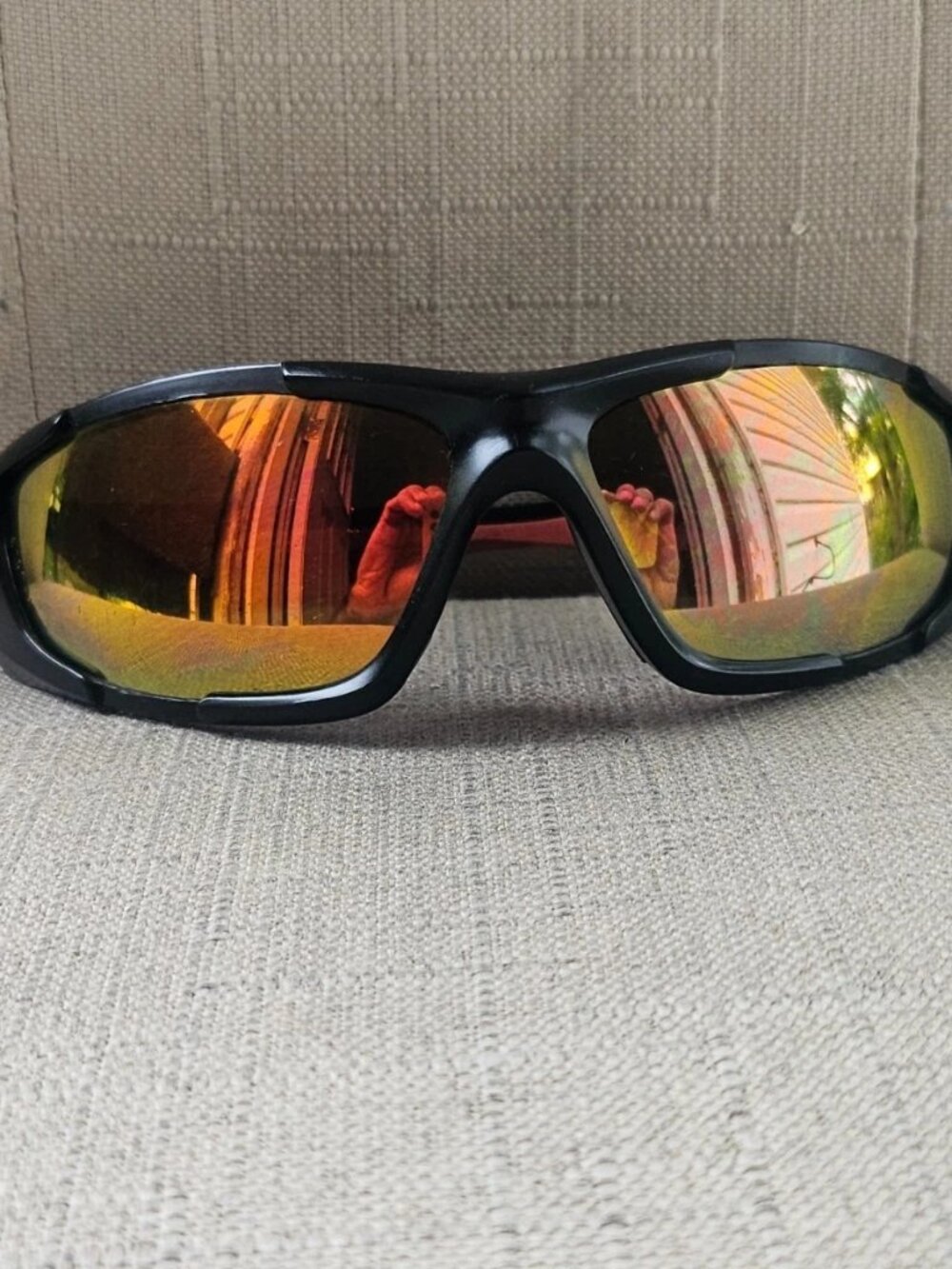 Bullhead Men Sunglasses Wrap Mirror Lenses Eyewear Z87 Black Frame Shades